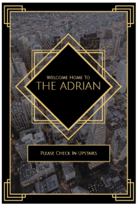 Adrian Welcome Poster