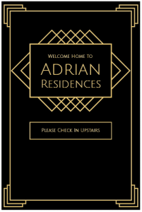 Adrian Welcome Poster